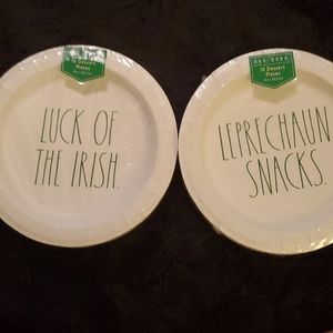 Rae Dunn Irish Paper Dessert Plates